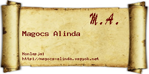 Magocs Alinda névjegykártya